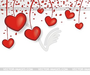 Background with hearts - vector clip art