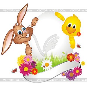 Easter Background - vector clipart