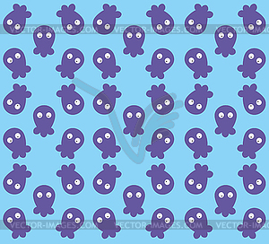 Amusing little octopuses - vector EPS clipart