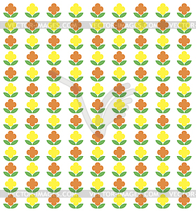 Retro floral pattern - royalty-free vector image
