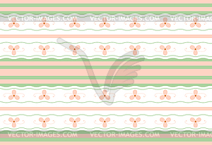 Gentle floral seamless geometric wallpaper pattern - vector clipart