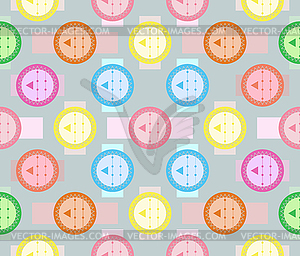 Abstract seamless geometric pattern of fancy - vector clip art