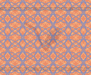 Abstract seamless fabric retro pattern of - vector clip art