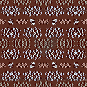 Beautiful ethnic seamless pattern - vector clipart / vector image