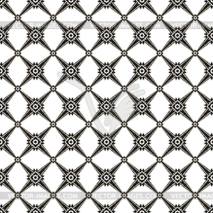 Modern black and white seamless pattern - vector clipart