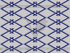 Abstract geometric seamless pattern in blue and gra - vector clipart