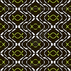 Abstract seamless pattern of discrete wavy lines - vector clip art