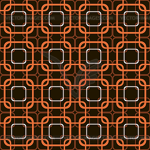 Seamless pattern of overlapping squares with rounde - vector clip art