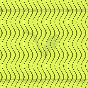 Элегантный бесшовный узор из изогнутых линий в зеленый - изображение в векторном формате