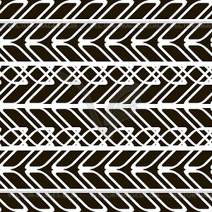 Black and white seamless pattern of overlapping - vector image