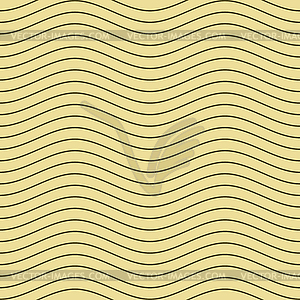 Seamless pattern of thin wavy stripes - vector clip art