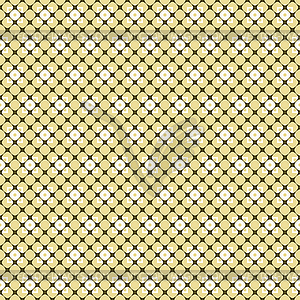 Seamless cellular pattern on carved flowers - vector image