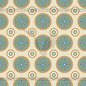 Beautiful seamless pattern in vintage colors - vector clipart