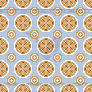 Beautiful seamless pattern in vintage colors - vector clipart