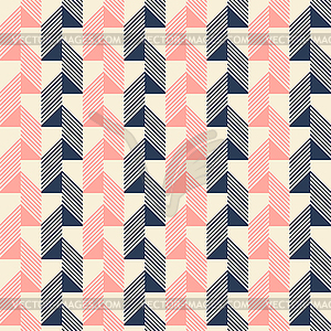 Seamless pattern of rectangular tiles in retro - vector clip art