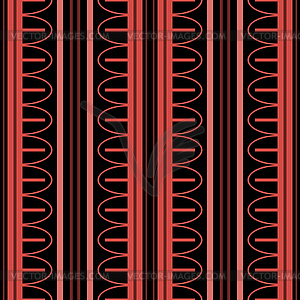 Бесшовные узор из вертикальных полос и арочные - векторизованное изображение клипарта