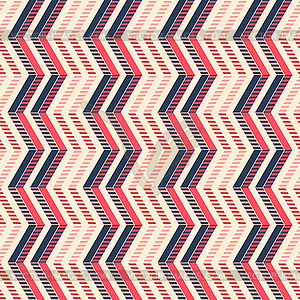 Seamless pattern of vertical zigzag with stylish - vector clipart