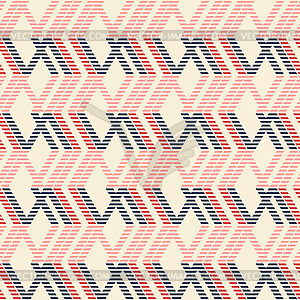 Seamless pattern of rhomboid shapes with striped - vector image