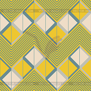 Squares divided into triangles with zigzag - royalty-free vector clipart
