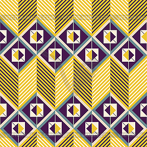 Seamless pattern of horizontal giant zigzag with - vector clipart / vector image