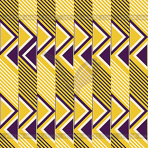 Seamless retro colored pattern of diagonal lines an - vector image
