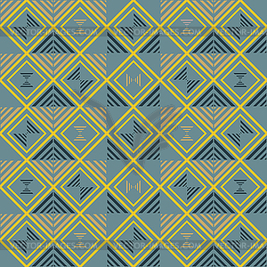 Бесшовные геометрический узор из квадратов и полосатый - изображение в формате EPS