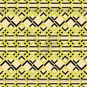 Seamless pattern of square lattices and V-shaped - vector clipart