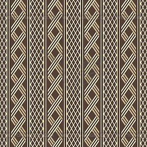 Широкие полосы с чередующимися решетками из плетеной решетки - изображение в формате EPS