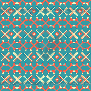 Seamless pattern of crossed geometric shapes - vector clip art