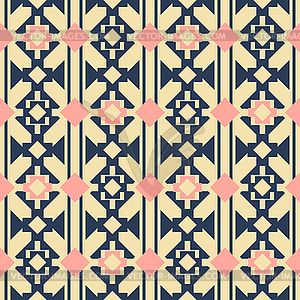 Seamless print with wide patterned vertical stripes - vector image