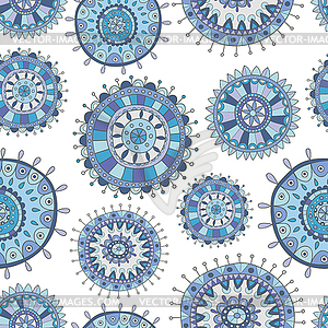 Seamless decorative Christmas pattern - vector image