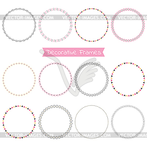 Set of decorative frames - vector clipart