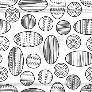 Seamless abstract decorative pattern of circles - vector image