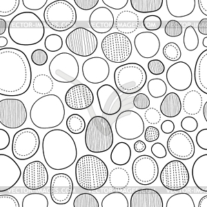 Seamless abstract decorative pattern of circles - vector clipart