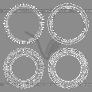 Set of decorative frames with space for text, - vector clipart