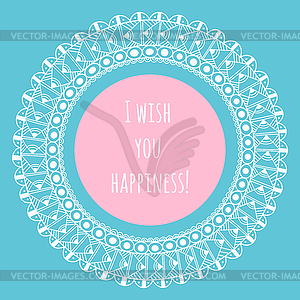 Decorative frame with space for text, hand-drawn - vector clipart / vector image