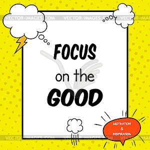 Inspirational and motivational quote - vector EPS clipart