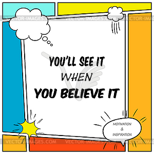 Inspirational and motivational quote - vector clipart