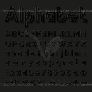 Decorative alphabet - vector image