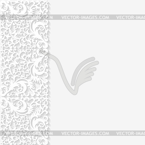 Abstract background with floral pattern - vector clipart