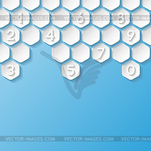 Abstract background with numbers - vector image