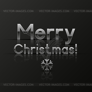 Merry Christmas greeting card - vector image