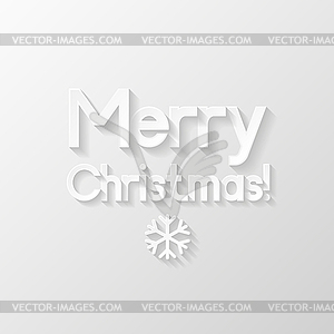 Merry Christmas greeting card - vector EPS clipart