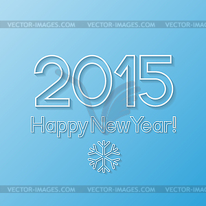 New Year greeting card. Vector illustrati - vector image