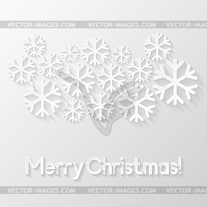 Merry Christmas greeting card. Vector illustration - vector clipart