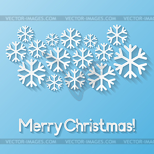 Merry Christmas greeting card - vector clipart