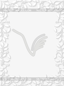 Floral frame with holly. Vector illustration - stock vector clipart