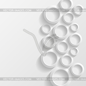 Abstract geometric background. Vector illustration - white & black vector clipart