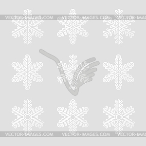 Set of snowflakes. Vector illustration - vector image