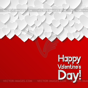 Valentines day greeting card. Vector illustration - vector clipart